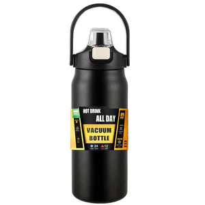NNEOBA Portable Stainless Steel Thermos Water Bottle with Straw