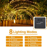 NNEOBA Waterproof LED Solar String Lights Outdoor