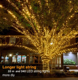 NNEOBA Waterproof LED Solar String Lights Outdoor