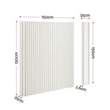 Artiss Paper Room Divider Folding Partition Screen Honeycomb Privacy Screen Freestanding 150cm White