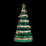 Jingle Jollys 111cm Christmas Tree Decoration with Lights Foldable Paper Tree