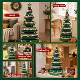 Jingle Jollys 47cm&111cm Christmas Tree Decoration Foldable Xmas Paper Tree