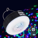 NNEDSZ Solar Party Light Projector LED RGB Portable Camping Lamp Rechargeable