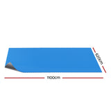 NNEDSZ Pool Cover 600 Micron 11x6.2m Swimming Pool Solar Blanket Blue Silver