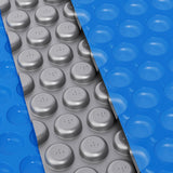 NNEDSZ Pool Cover 600 Micron 11x6.2m Swimming Pool Solar Blanket Blue Silver