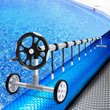 NNEDSZ Pool Cover 11x6.2m 400 Micron Silver Swimming Pool Solar Blanket 6.55m Roller