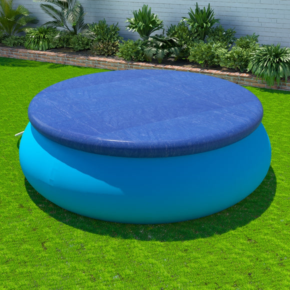 NNEDSZ Aqua Buddy Pool Cover Fit 2.44m Round Above-ground Ring Swimming Pool Blanket Blue