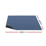 NNEDSZ Pool Cover 600 Micron 6.5x3m Swimming Pool Solar Blanket Blue Black