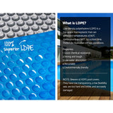 NNEDSZ Pool Cover 8x4.2m 400 Micron Silver Swimming Pool Solar Blanket 5.5m Roller