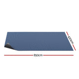 NNEDSZ Pool Cover 600 Micron 8.5x4.2m Swimming Pool Solar Blanket Blue Black