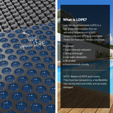 NNEDSZ Pool Cover 600 Micron 8.5x4.2m Swimming Pool Solar Blanket Blue Black