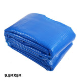 NNEDSZ Pool Cover 9.5x5m 400 Micron Silver Swimming Pool Solar Blanket 5.5m Roller