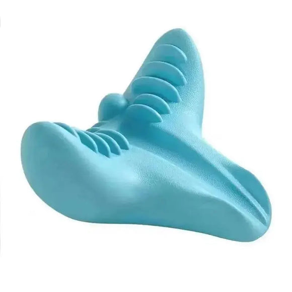 NNEOBA PC Pillow Cervical Traction Device Neck & Shoulder Relaxer Blue