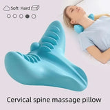 NNEOBA PC Pillow Cervical Traction Device Neck & Shoulder Relaxer Blue