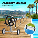 NNEDSZ Pool Cover Roller 6.55m Adjustable Swimming Pool Solar Blanket Reel