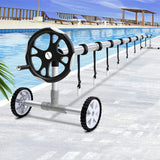 NNEDSZ Pool Cover Roller 6.55m Adjustable Swimming Pool Solar Blanket Reel