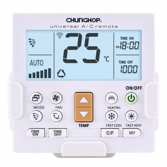 Universal Lcd Air Conditioner Remote Controller With Bracket - Chunghop K650E-1915197167652442113