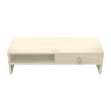 Wood Grain Monitor Stand With Drawer - 2 Layers-1915197507139407873