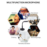 Usb Computer Microphone - Plug And Play - Black-1915196753523642374