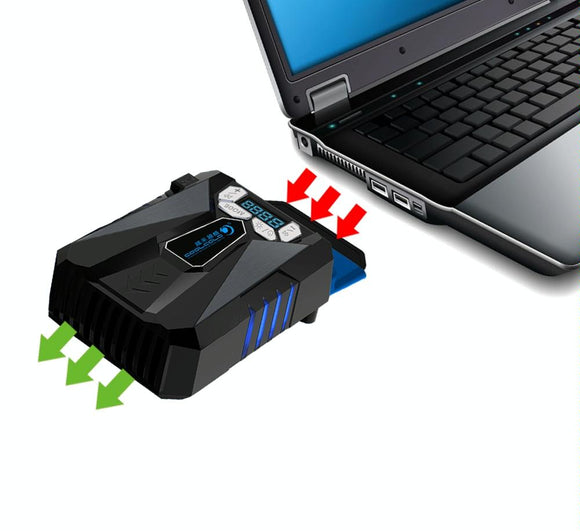 Portable 5-Speed Laptop Cooling Fan - Compact And Efficient-1915196726868840449
