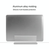 Adjustable Vertical Laptop Stand - Portable Aluminum Alloy Base Black-1915196776286130180