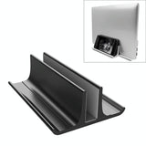 Adjustable Vertical Laptop Stand - Portable Aluminum Alloy Base Black-1915196776286130182