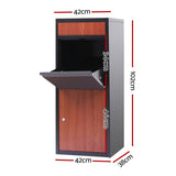 NNEDSZ Gardeon Parcel Letterbox Drop Box Package Black
