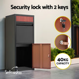 NNEDSZ Gardeon Parcel Letterbox Drop Box Package Black