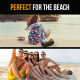 NNEMB M&B Portable Splash Proof 40W Bluetooth Boombox Speaker, IPX5, TWS Pairing, Multi-Input, Lithium Battery, USB Charging