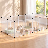 i.Pet Pet Dog Playpen 20 Panels with Baseboard DIY Enclosure Small Animal Rabbit Pen