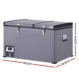 NNEDSZ Glacio Camping Fridge 100L Portable Bar Fridges Freezer 12V/24V/240V