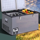NNEDSZ Glacio Camping Fridge 100L Portable Bar Fridges Freezer 12V/24V/240V