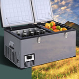 NNEDSZ Glacio Camping Fridge 80L Portable Bar Fridges Freezer 12V/24V/240V