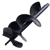 NNEMB 250mm x 760mm Half Double Helix Auger Post Hole Digger Boring Bit, Carbon Steel