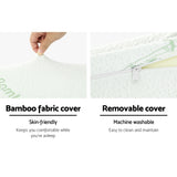 NNEDSZ Bedding Memory Foam Neck Roll Pillow Bamboo Cover