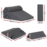 NNEDSZ Giselle Bedding Adjustable Wedge Pillow Grey