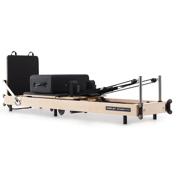 NNEMB Wooden Pilates Reformer Machine, Stretch Bed with box and jump board accessories