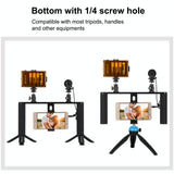 4-In-1 Vlogging Kit With Led Light Microphone Tripod And Stabilizer-1915197545747976198