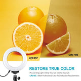 Usb 3 Modes Dimmable Led Ring Light With Tripod Holder And Cold Shoe Ball Head - 4.7 Inch Diameter-1915198024741687301
