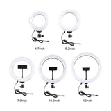 Live Broadcast Dual Phone Bracket & 6.2 Inch Led Ring Light Kit With Tripod Mount-1915197553448718339