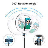 10.2 Led Ring Light With 1.1M Tripod For Vlogging And Live Streaming-1915197677990187012