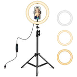 10.2 Led Ring Light With 1.1M Tripod For Vlogging And Live Streaming-1915197677990187017