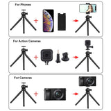 Flexible Mini Octopus Tripod With Ball Head And Phone Clamp-1915198032052359172