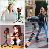 Flexible Mini Octopus Tripod With Ball Head And Phone Clamp For Slr Cameras Gopro And Cellphones-1915197900430905350