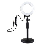 Curved Surface Ring Light With Usb 10 Modes 8 Colour Rgbw Cold Shoe Tripod Black-1915196780950196225