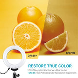 10 Mode Usb Led Ring Light With Tripod Mount And Cold Shoe Ball Head - 4.7 Inch Diameter-1915196504776249352