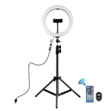 10.2 Rgbw Led Ring Light Kit With Tripod Remote And Phone Clamp-1915196703506567169