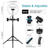 10.2 Rgbw Led Ring Light Kit With Tripod And Phone Mount-1915196769336168455