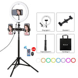 10.2 Rgbw Led Ring Light Kit With Tripod And Phone Mount-1915196769336168448