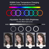 6.2 Rgbw Led Ring Light With Remote And Tripod-1915196757072023560